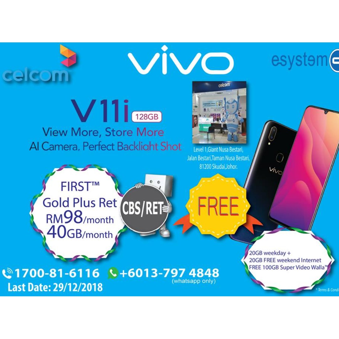 Vivo V11i Free Mobile Phones Tablets Android Phones Others On Carousell