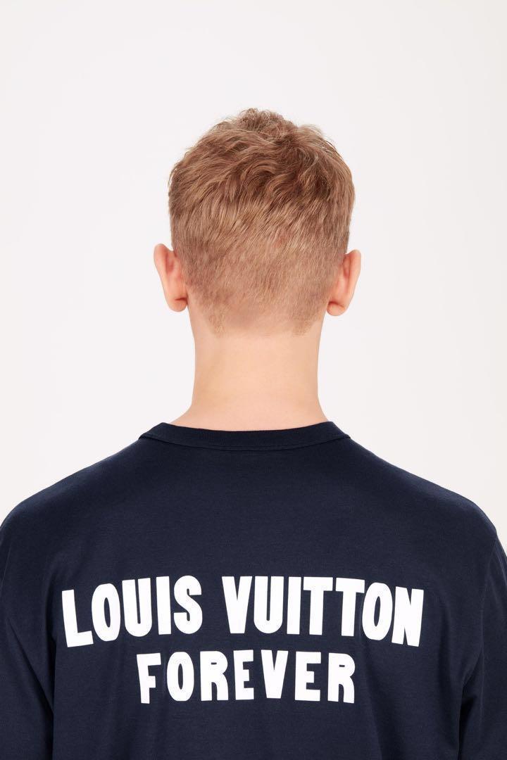 Louis Vuitton Upside Down Logo Tee, Luxury, Apparel on Carousell