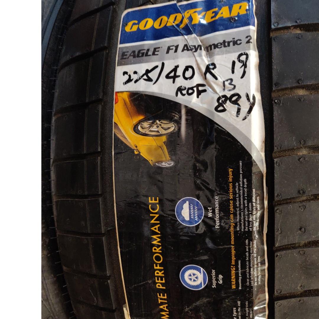 225 40 19 Goodyear Eagle F1 Tyres On Offer Car Accessories Tyres Rims On Carousell