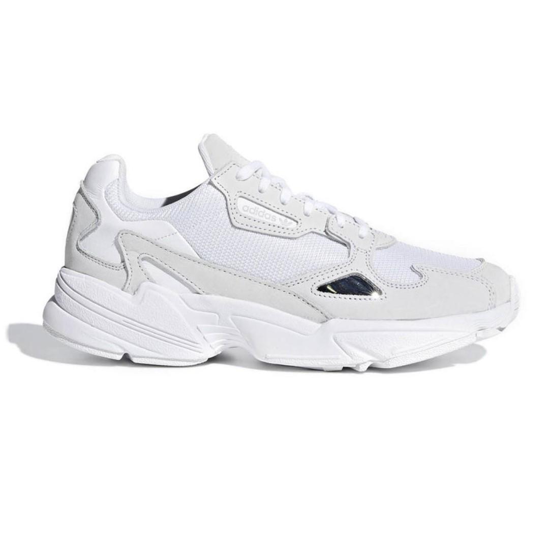 Sz 8.5 Adidas Falcon White Sneaker Kylie Jenner WHITE NIB Women s