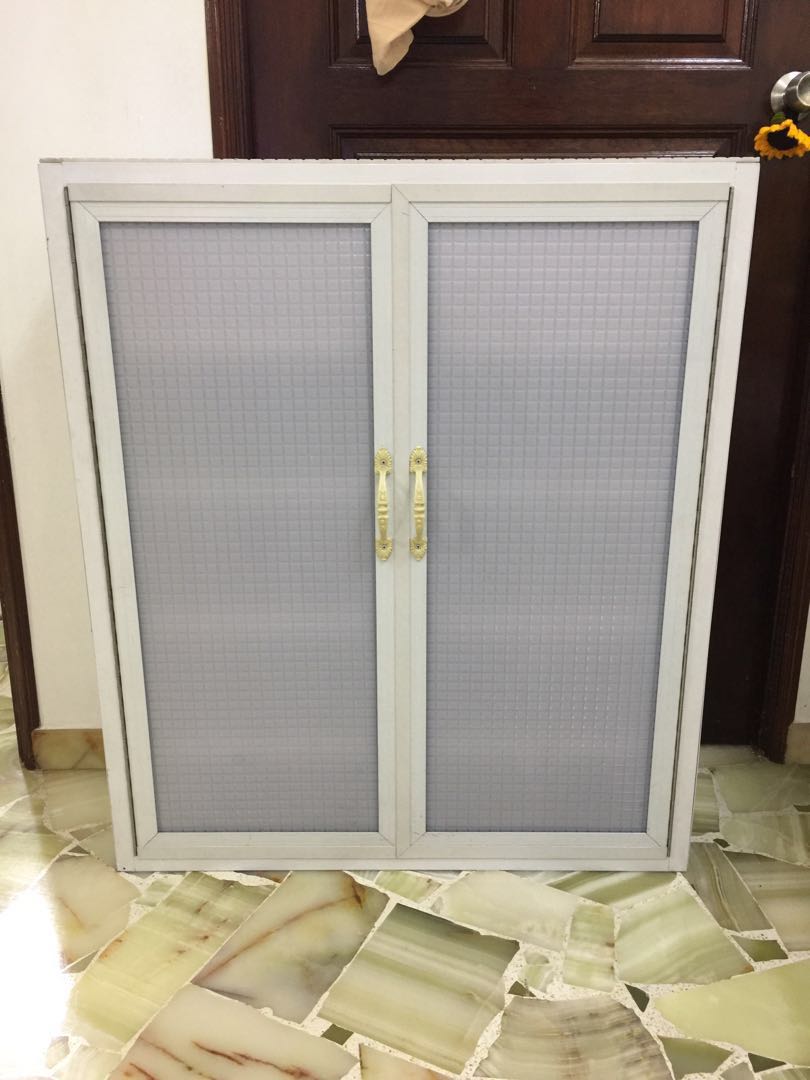 Aluminium white powder coated acrylic cupboard Furniture Home