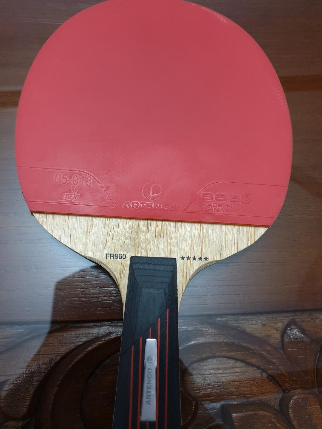 artengo table tennis bat review