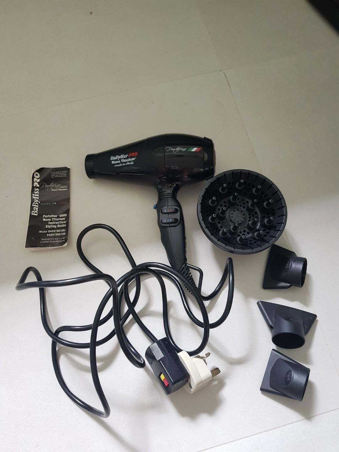 Babyliss pro portofino 6600 Beauty Personal Care Hair on Carousell