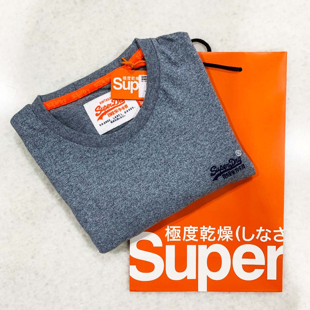 Brand New With Tags Mens Superdry Sport Orange Tshirt Size XL Super Dry
