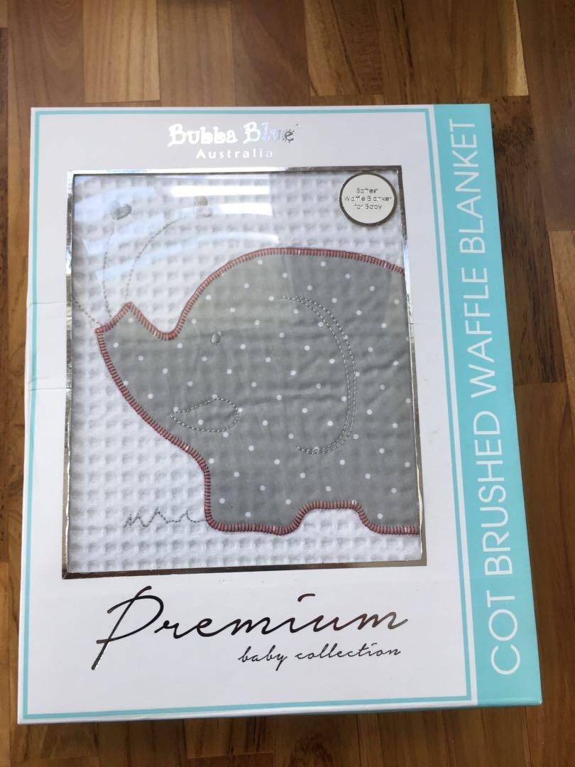 bubba blue cot waffle blanket