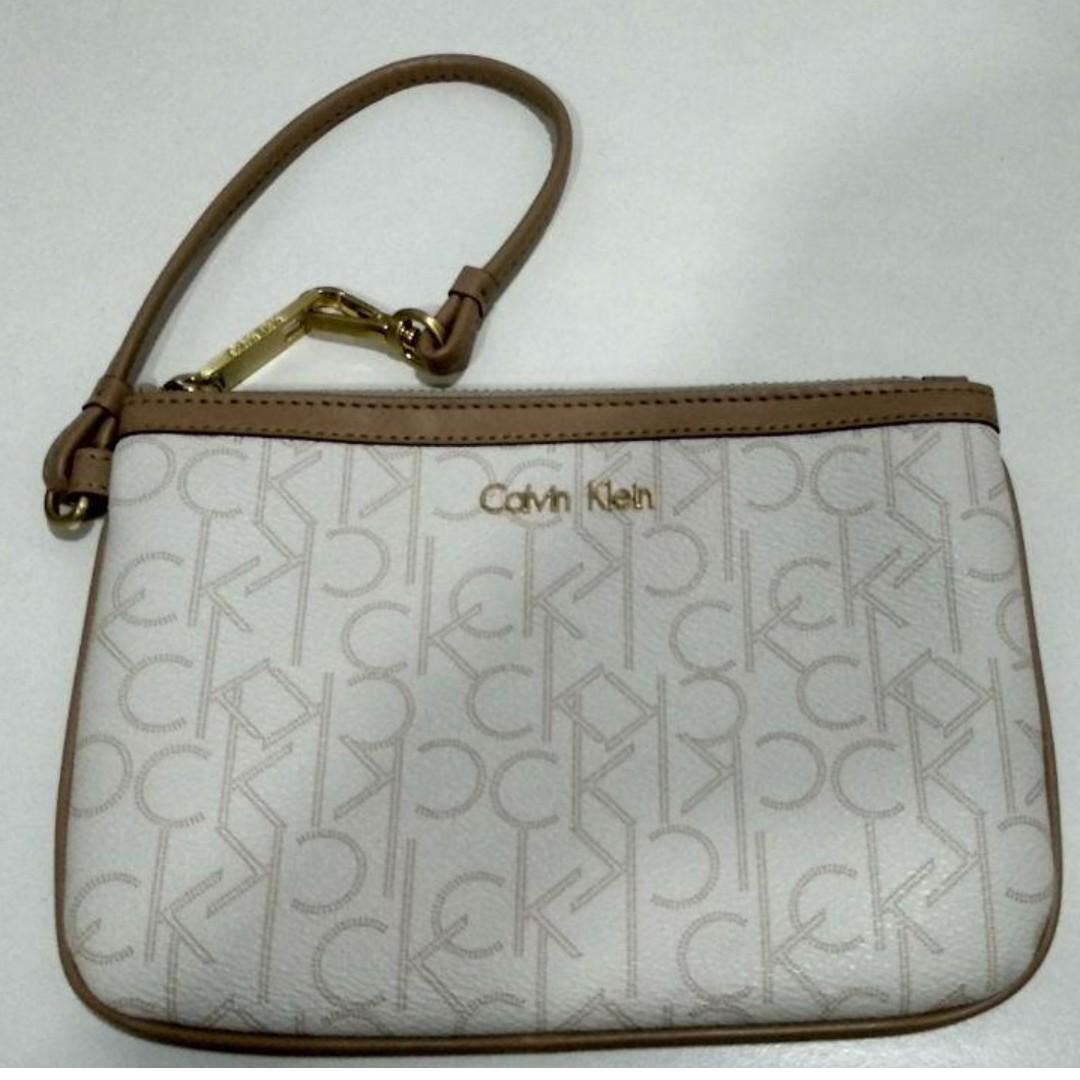 calvin klein wristlet pouch