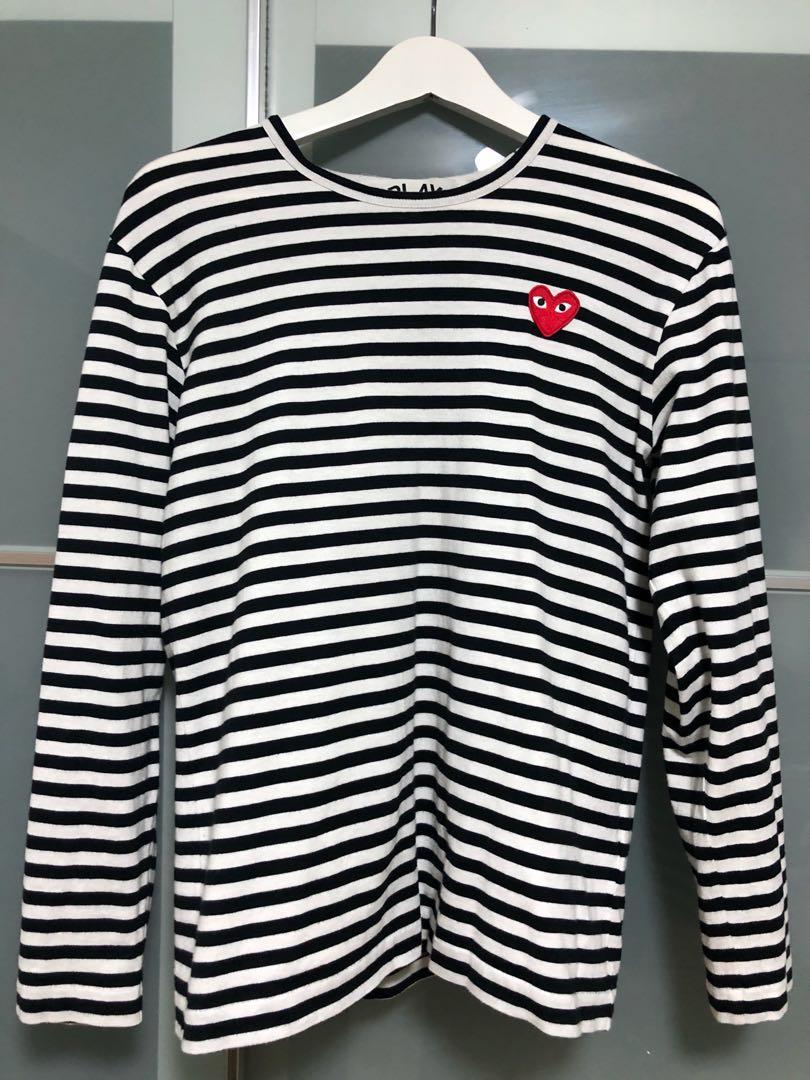 Cdg striped ls Clearance