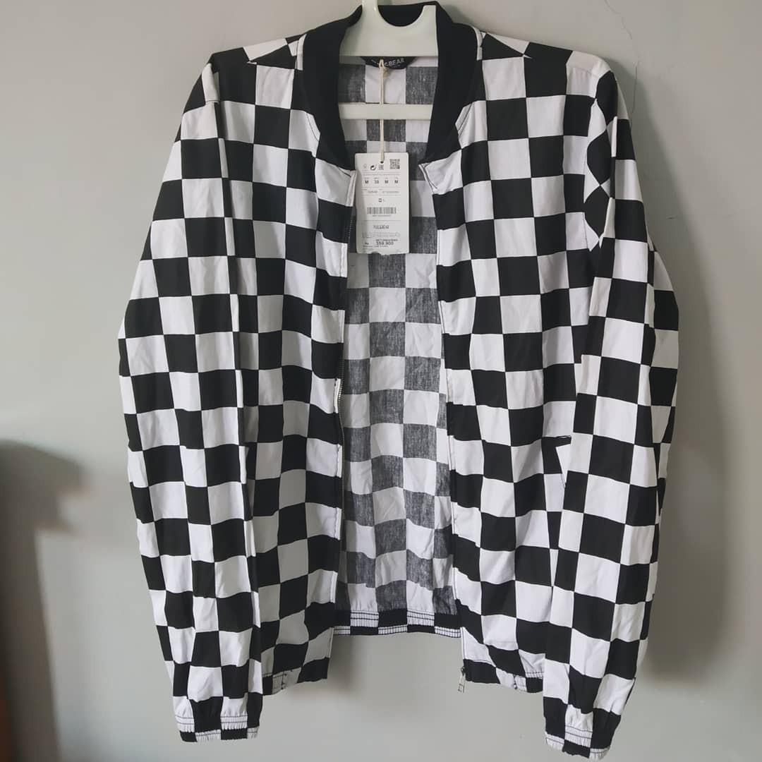 Checkerboard Checked Pull Bear Jaket