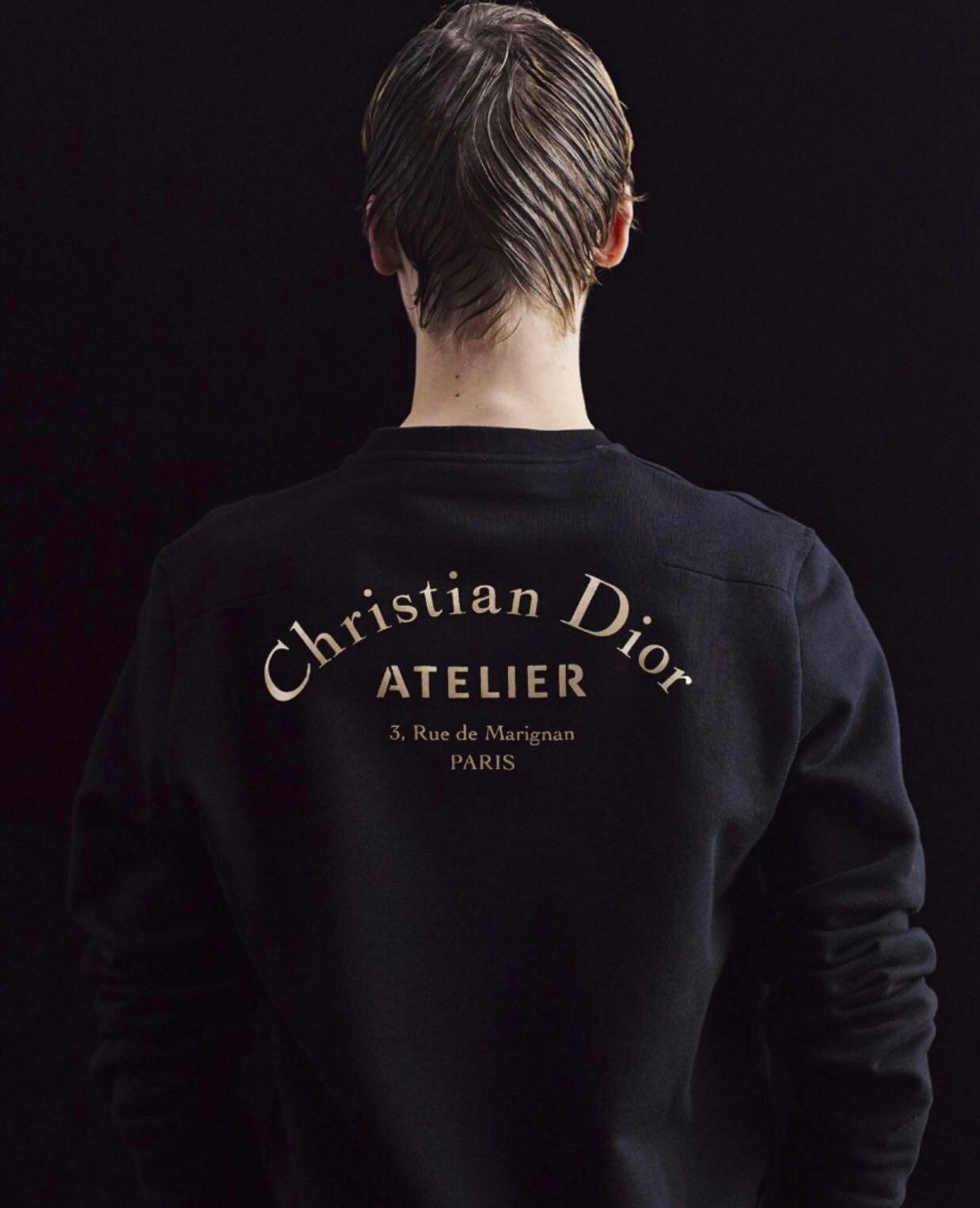 Christian Dior Atelier Hooded Sweatshirt Mauve Organic Cotton Fleece  DIOR
