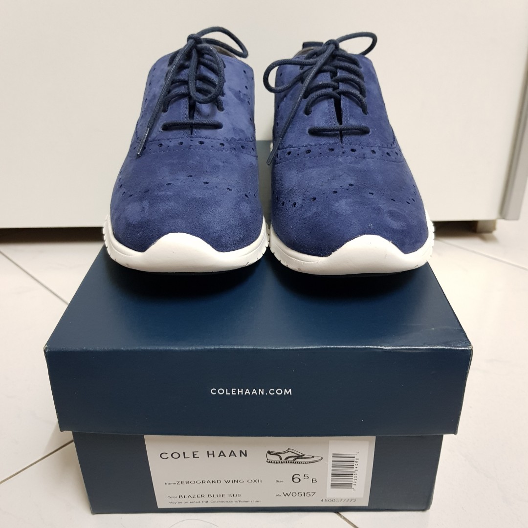 cole haan blue suede