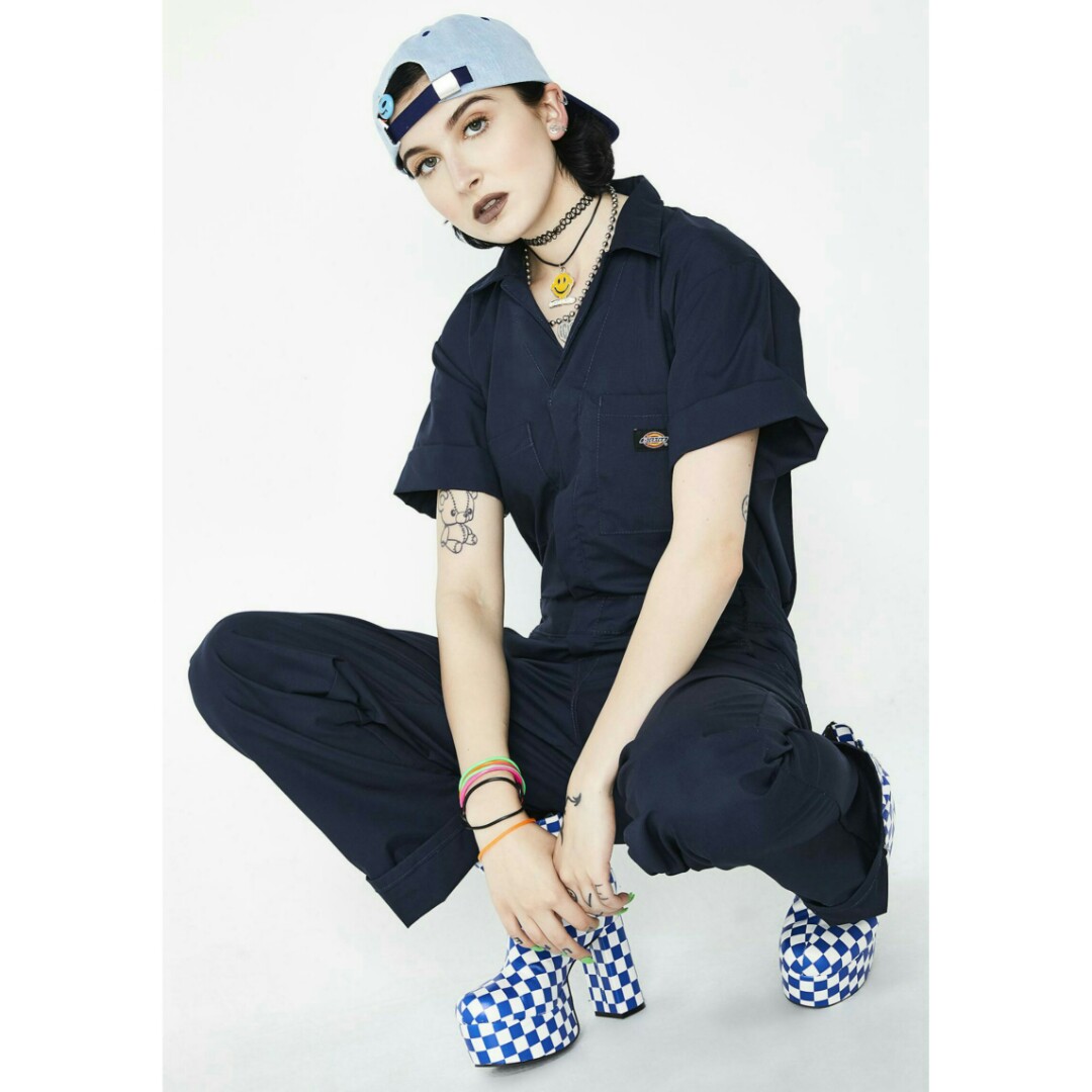 dickies short sleeve jumpsuit