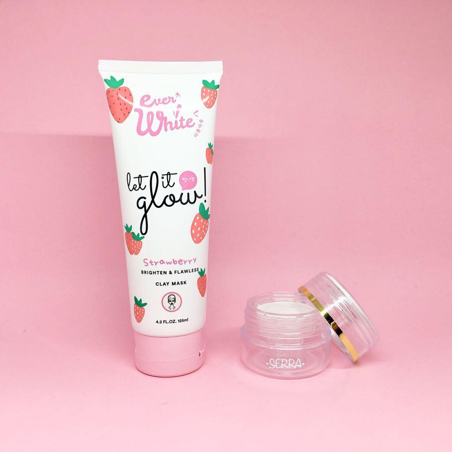 Everwhite Let It Glow Clay Mask Share Size Kesehatan Kecantikan Kulit Sabun Tubuh Di Carousell