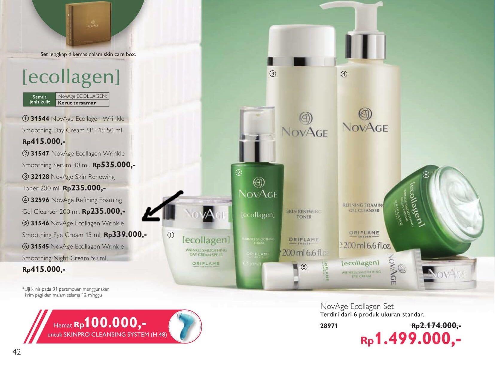 Eye Serum Novage Ecollagen By Oriflame Kesehatan Kecantikan Kulit Sabun Tubuh Di Carousell