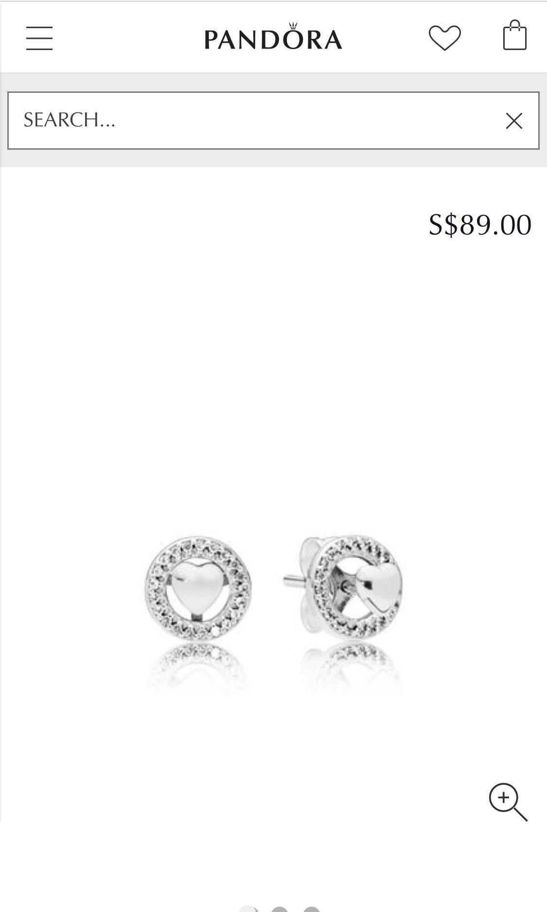 Forever pandora hearts earrings store