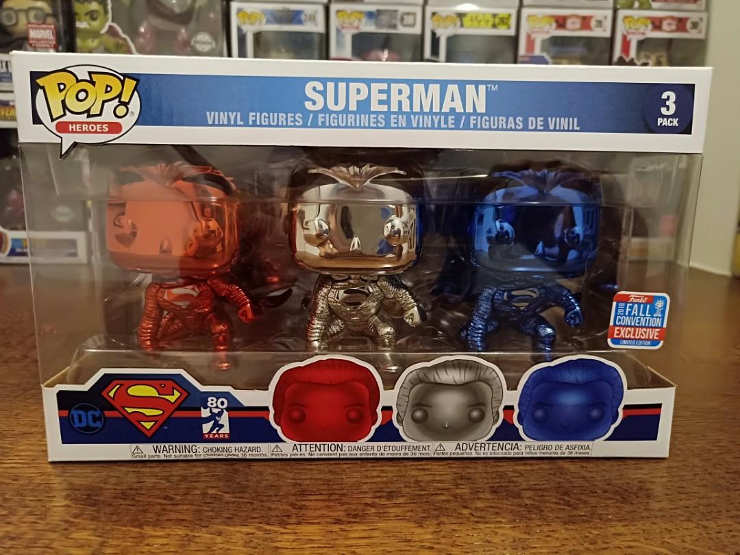 funko pop superman 3 pack