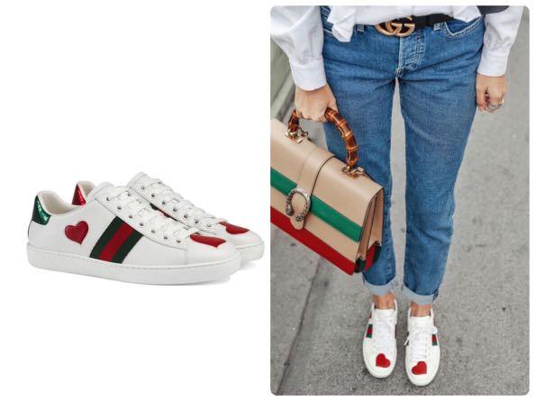 gucci love heart sneakers