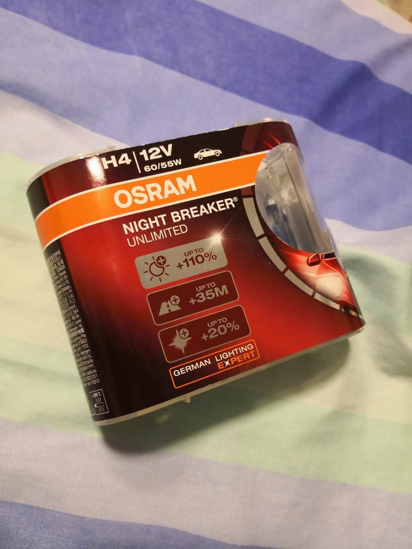 H4 Osram Night Breaker Unlimited 60 55w Car Accessories Electronics Lights On Carousell