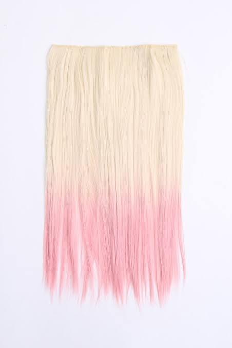 Hair Extension Platinum Blonde Pink Ombre On Carousell