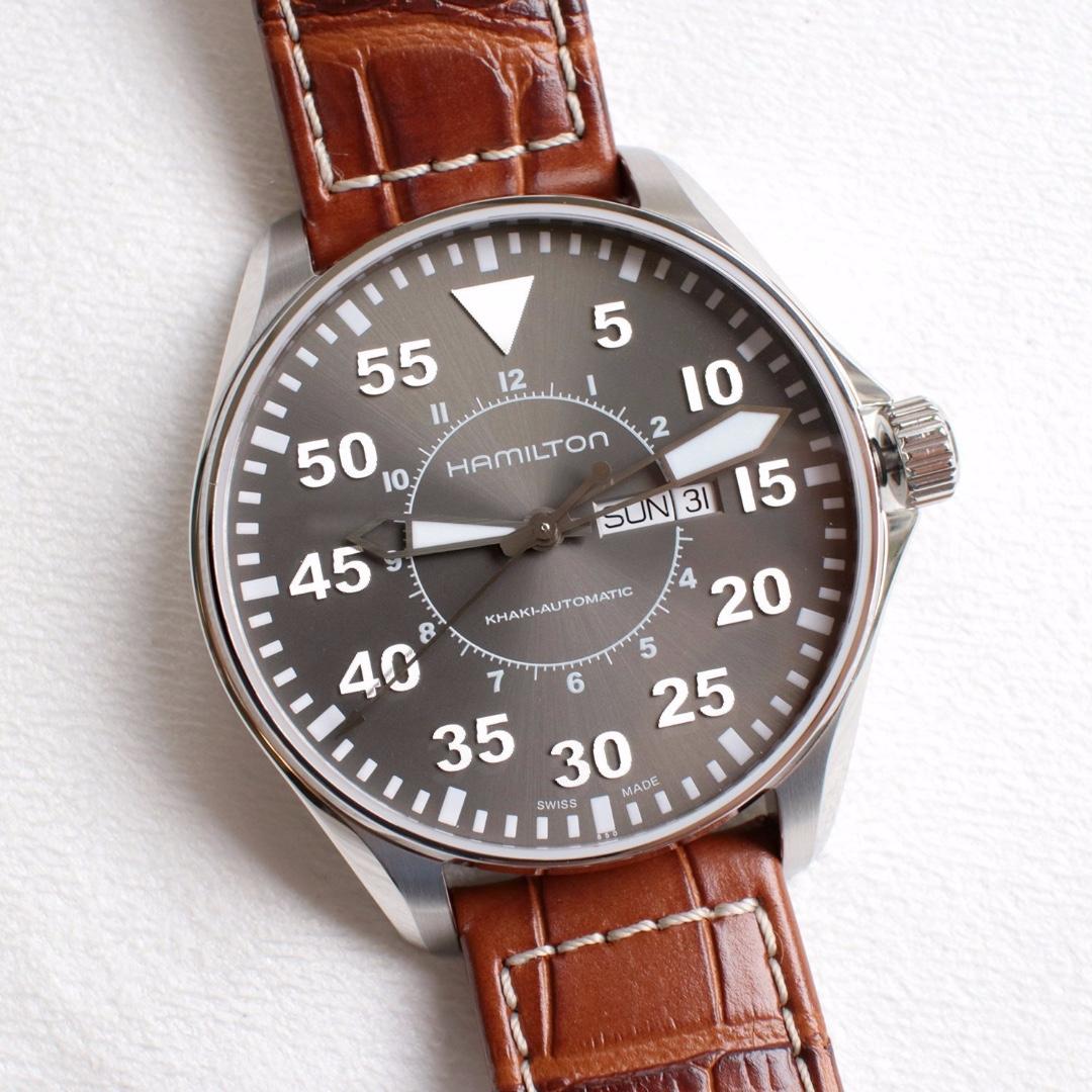 Hamilton h64715535 discount khaki pilot watch