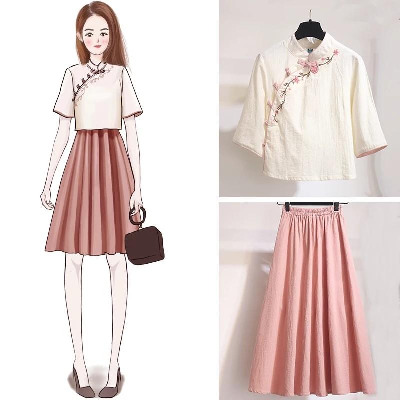 Hanfu Chinese Style Women S Cheongsam Dress Costumes Women S