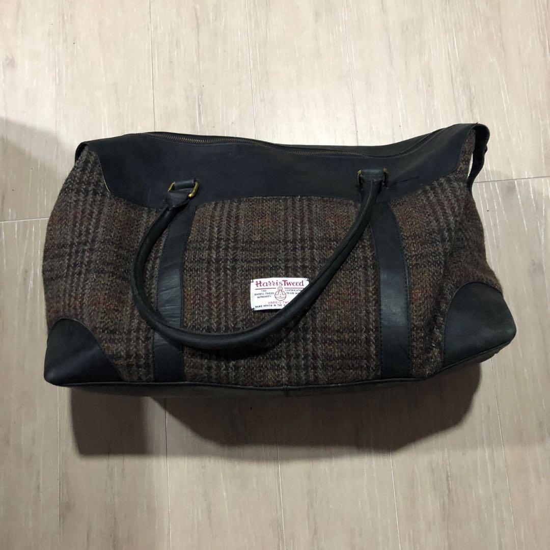 harris tweed luggage bag