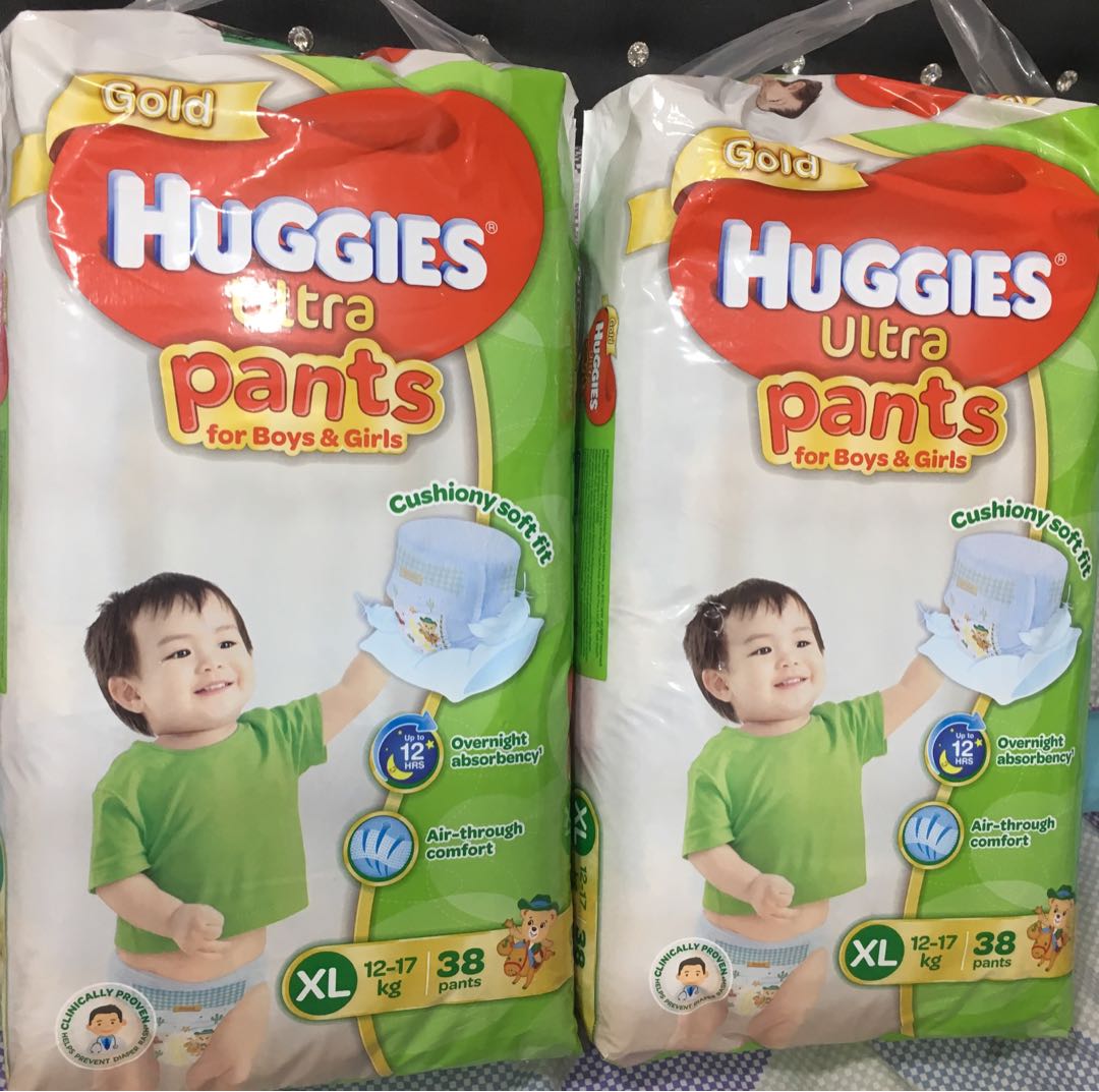 Huggies GOLD Pants 2 Pack XL Babies Kids Bathing Changing