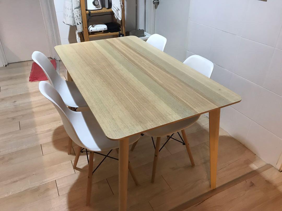 ikea lisabo dining table set home furniture furniture on carousell