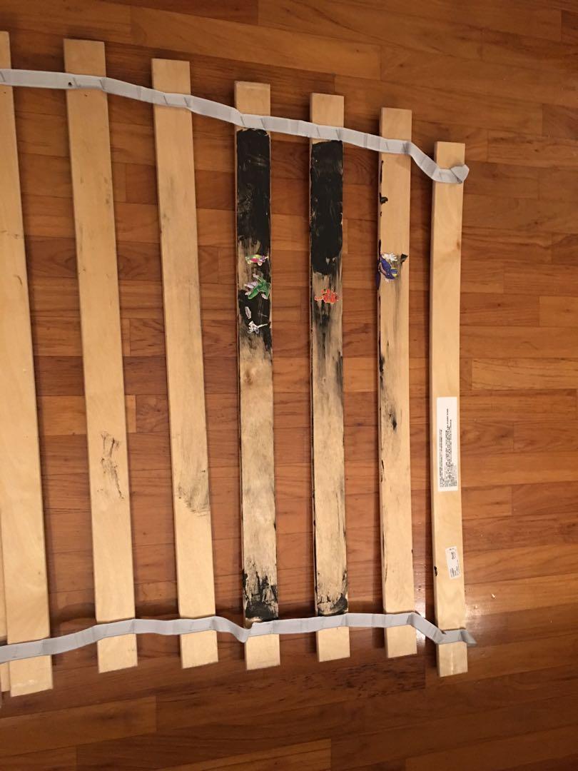 Ikea Minnen kids Children Black Metal Frame Bed, Babies & Kids, Baby