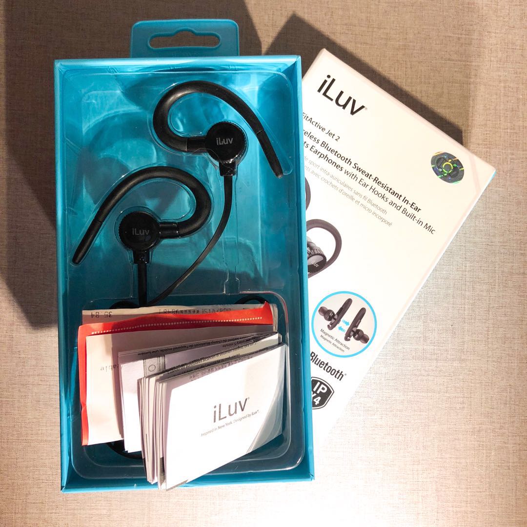 iLuv FitActive Jet 2 Bluetooth Wireless Earphones Audio Earphones on Carousell