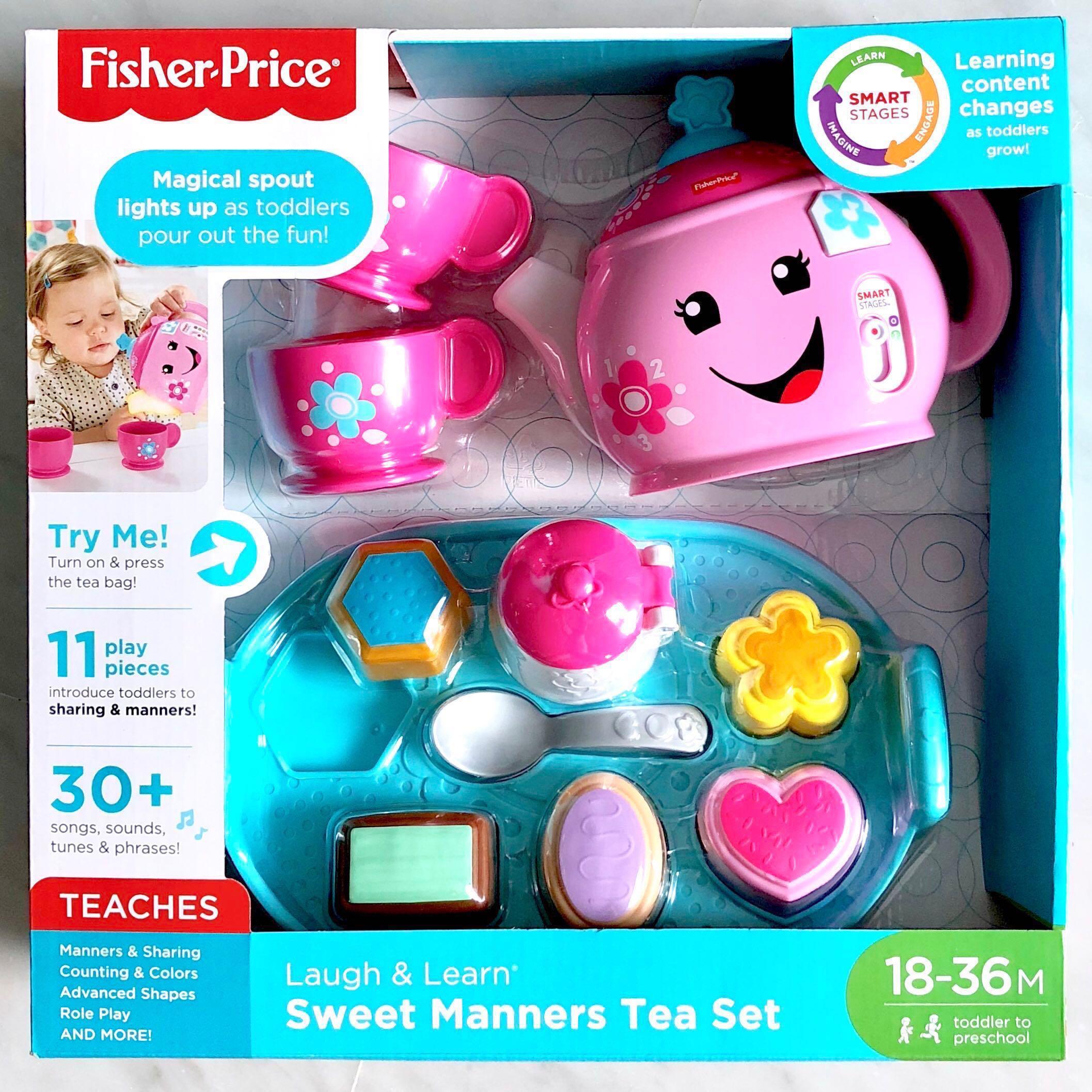 fisher price laugh and learn sweet manners tea set