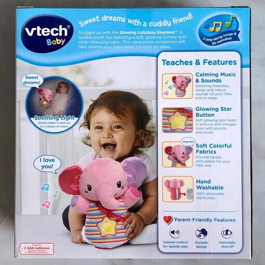 In Stock VTech Baby Glowing Lullabies Elephant Pink Brand New Babies Kids Infant Playtime on Carousell