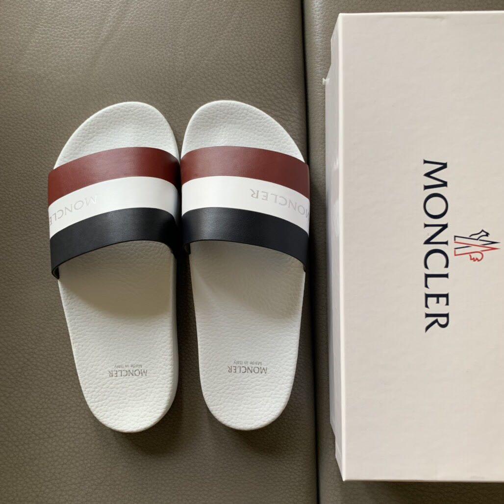 mens moncler flip flops