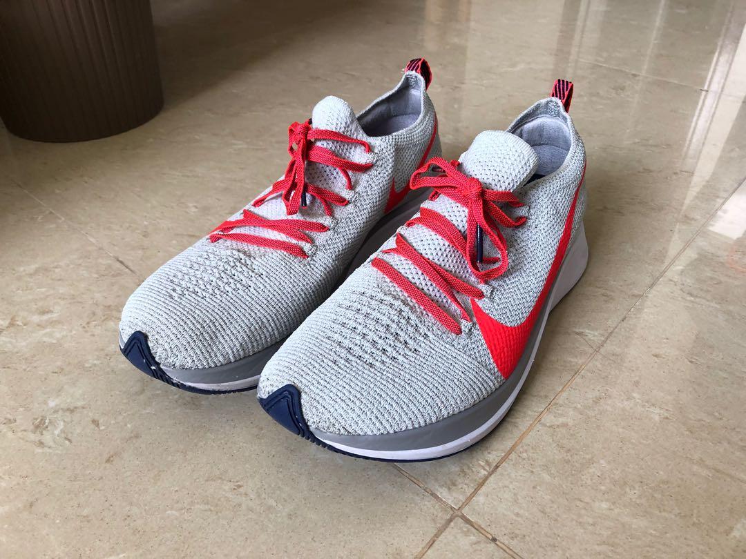 Nike Zoom Fly Flyknit Grey Men s Fashion Footwear Sneakers on Carousell