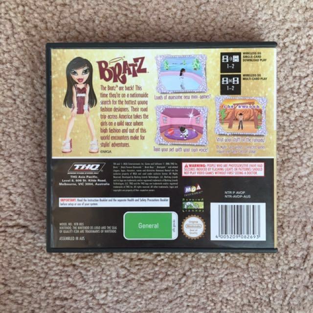 bratz forever diamondz ds game
