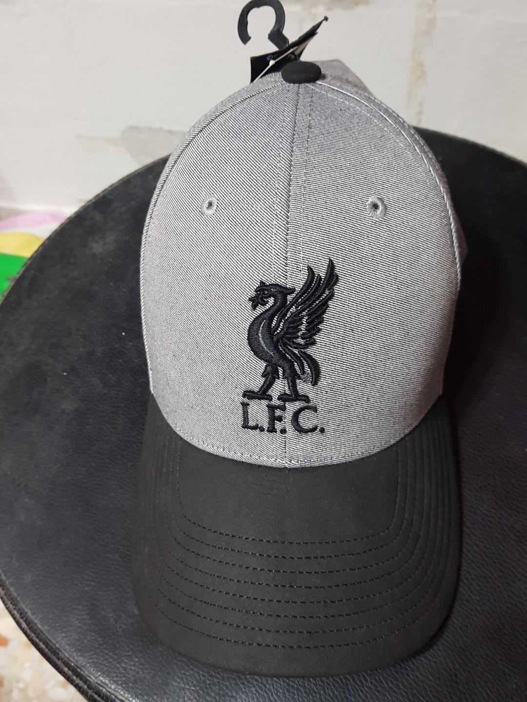 Official Liverpool Fc Cap Grey Sports Sports Apparel On Carousell