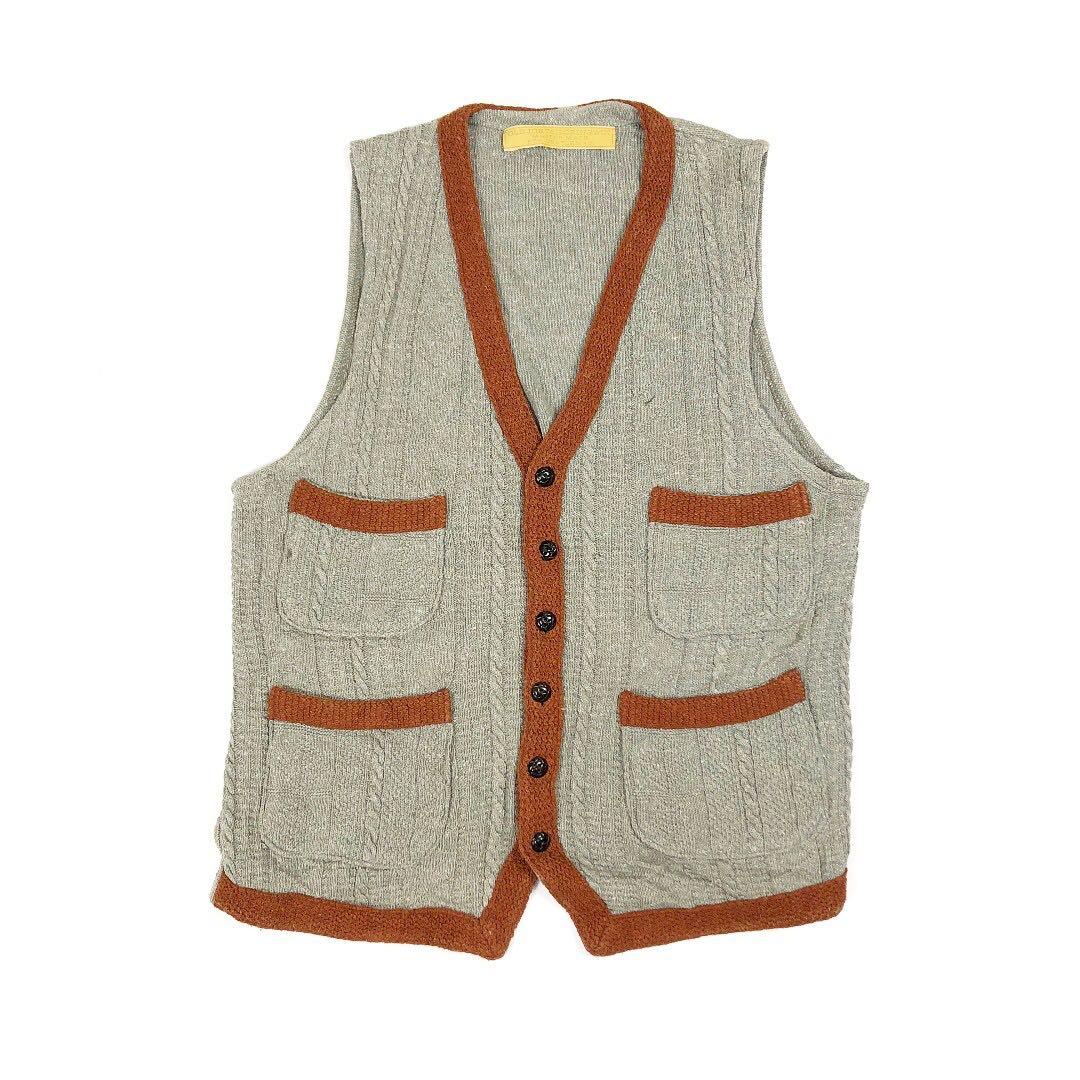Old Joe Guernsey Sweater Vest / vintage nigel 復古古著日本製軍, 男