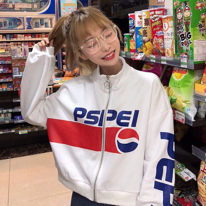 Pepsi jacket white hotsell