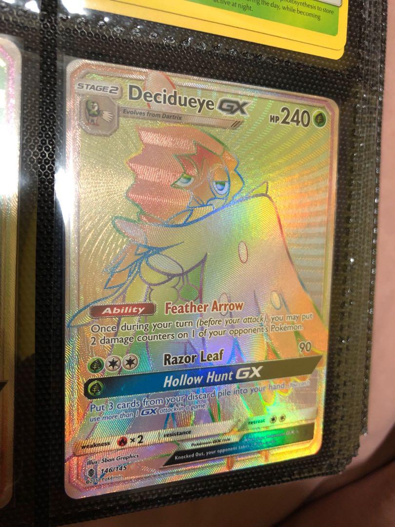 Pokemon Cards Decidueye Gx Toys Games Board Games Cards On