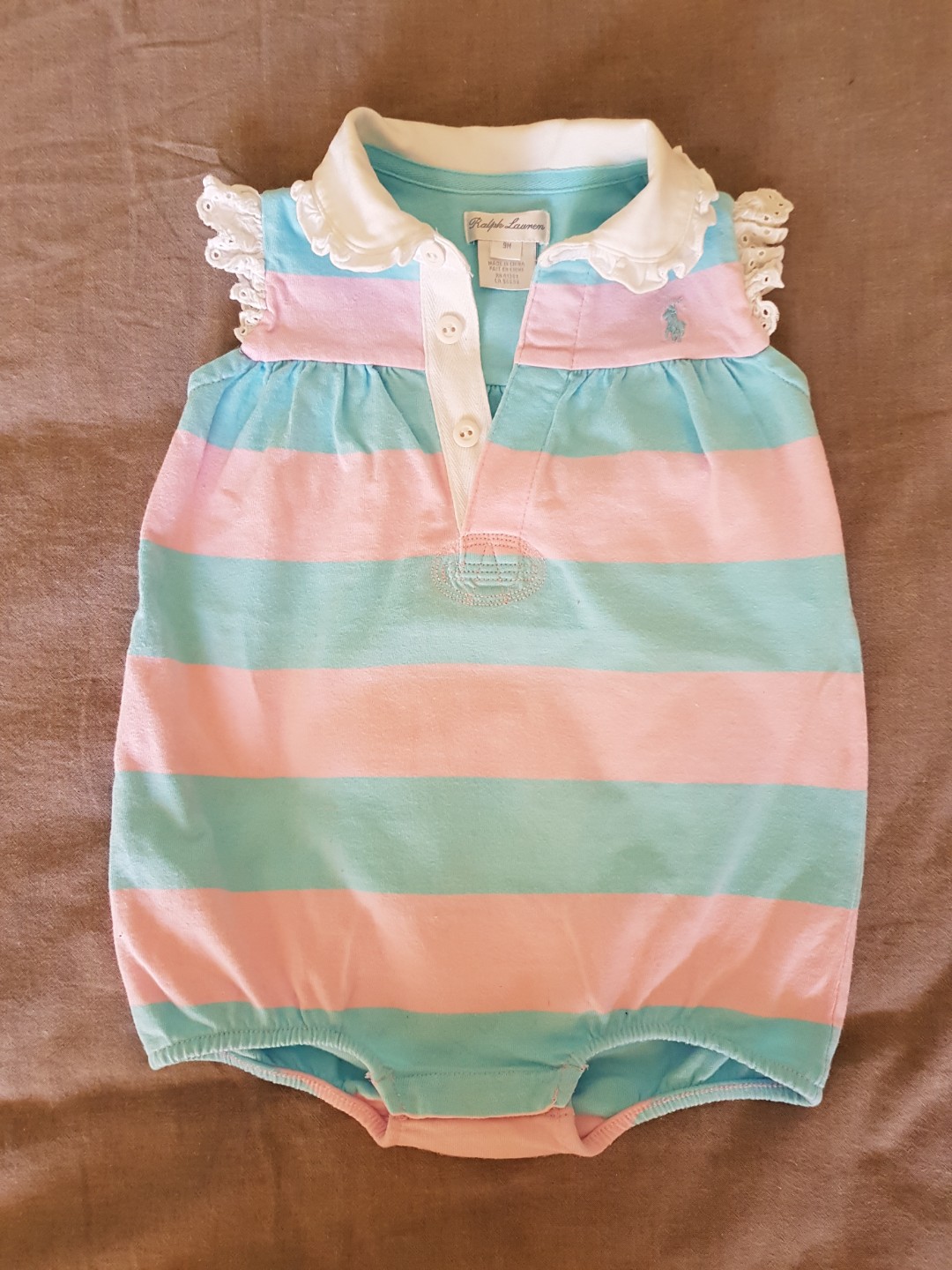 baby girl polo onesie