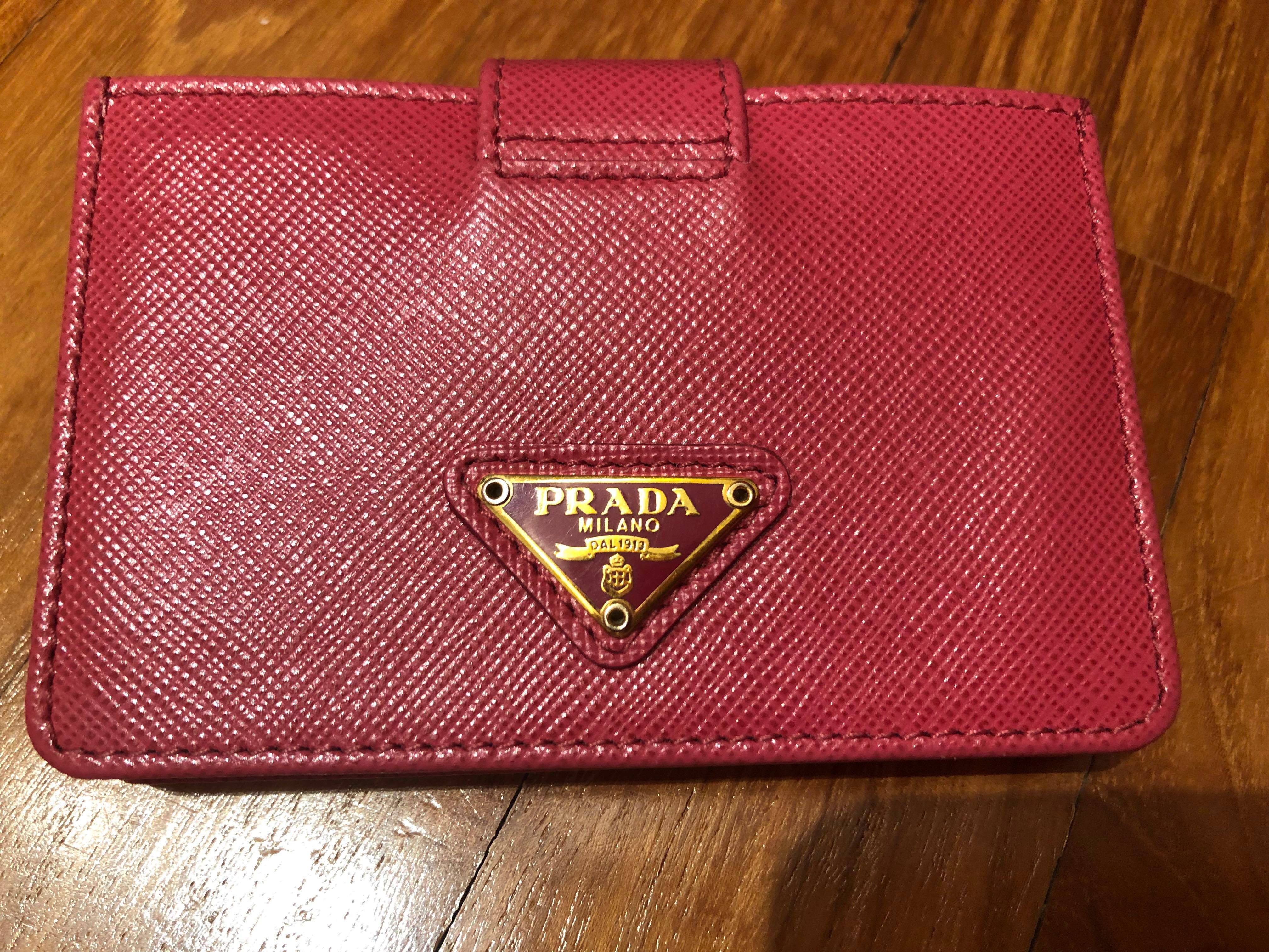 Prada Card Holder, Luxury, Bags & Wallets on Carousell