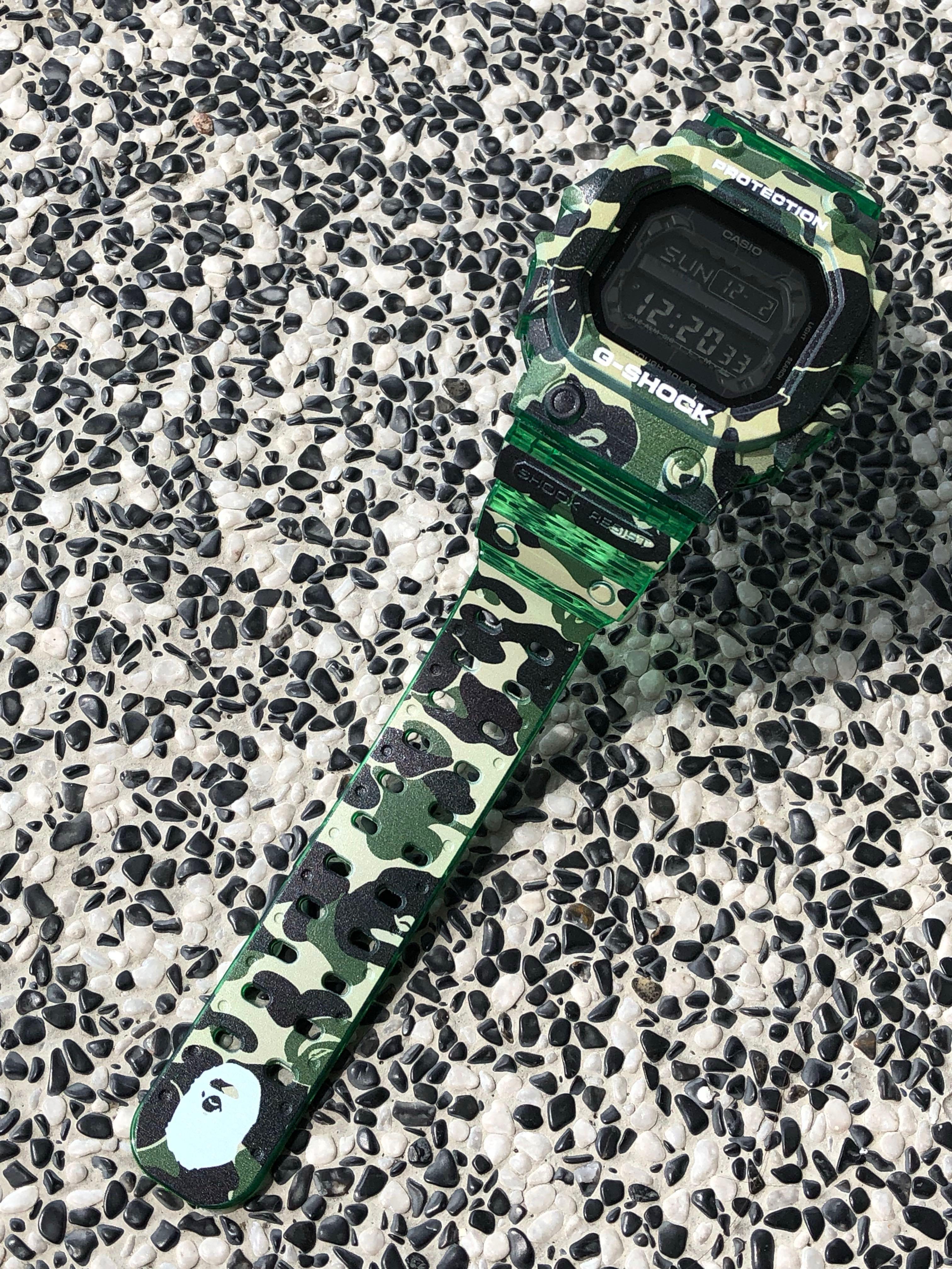 bape g shock camo