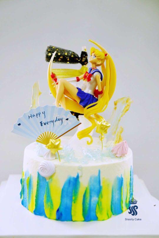 Sailor Moon Theme Birthday Cake Food Drinks Baked Goods On Carousell