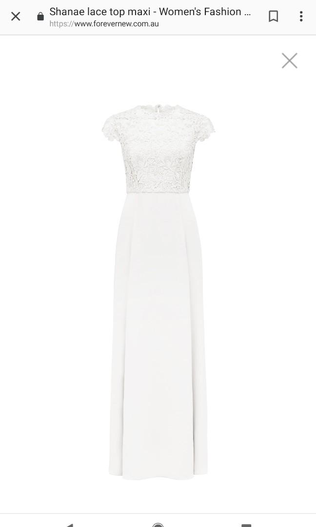 shanae lace top maxi dress