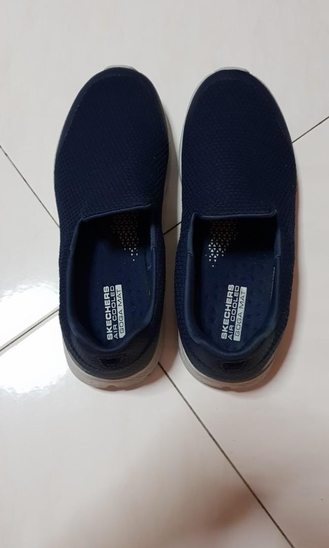 skechers sandals mens blue