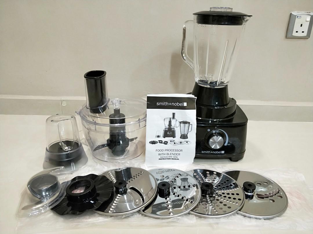 Smith + Nobel Food Processor With Blender (1000W), TV & Home Appliances