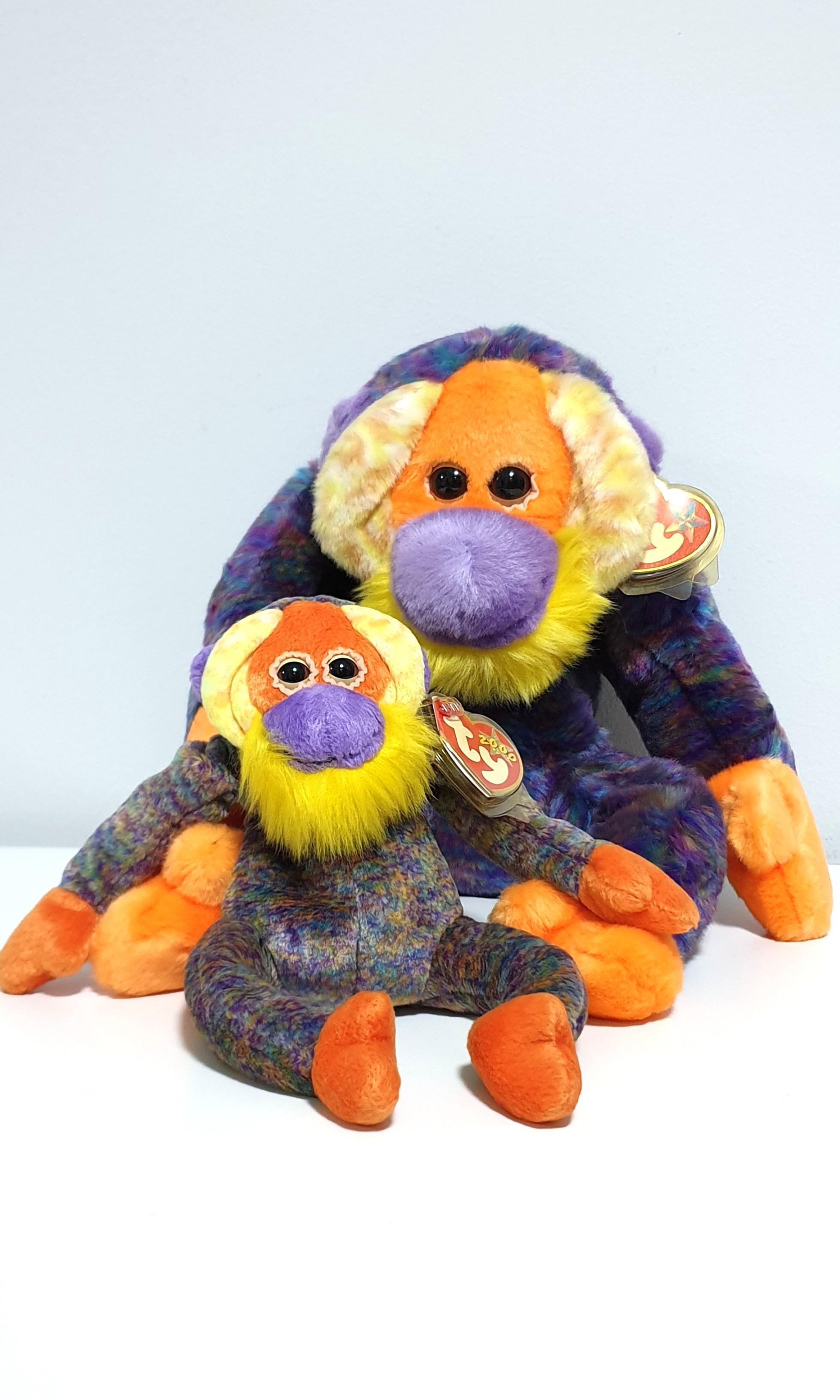 Ty Beanie Ba Bananas The Monkey 2 pcs
