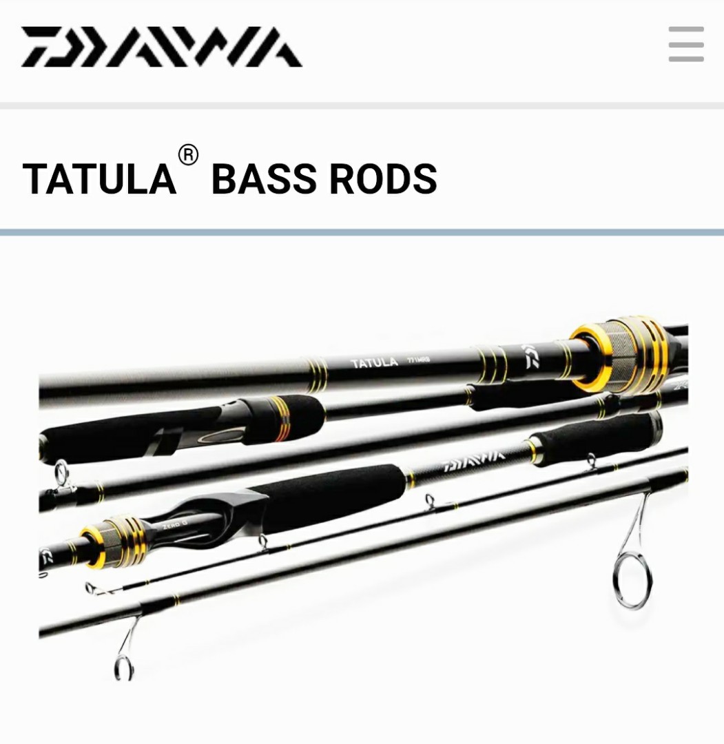 Daiwa Tatula Casting Rods 1 Piece Rod Daiwa Bass Fishing Baitcasting Rods 