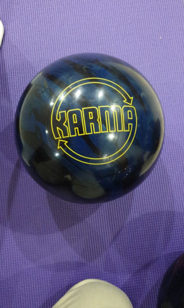 Used 15lbs Brunswick Karma Bowling Ball, Sports Equipment, Sports