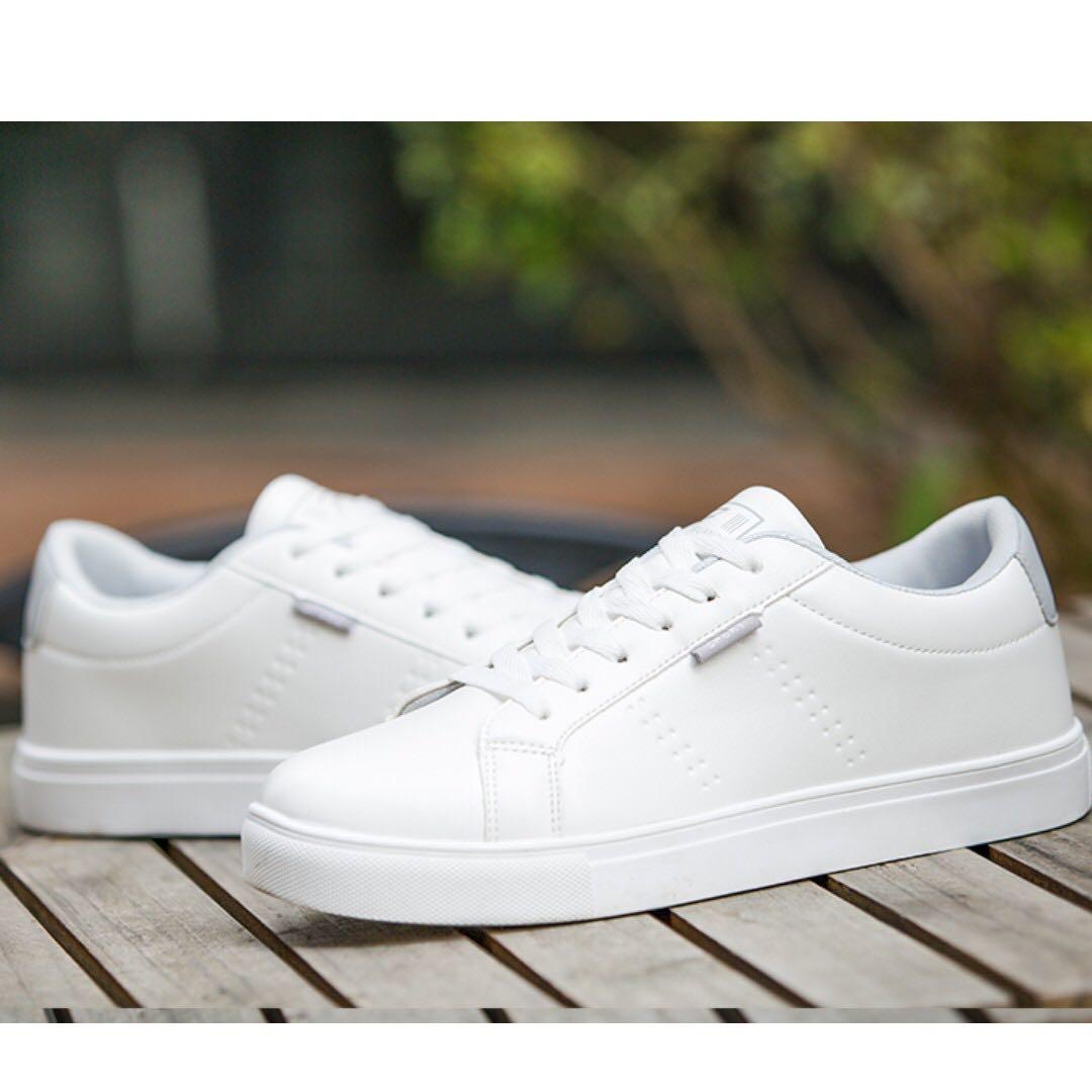 white simple shoes