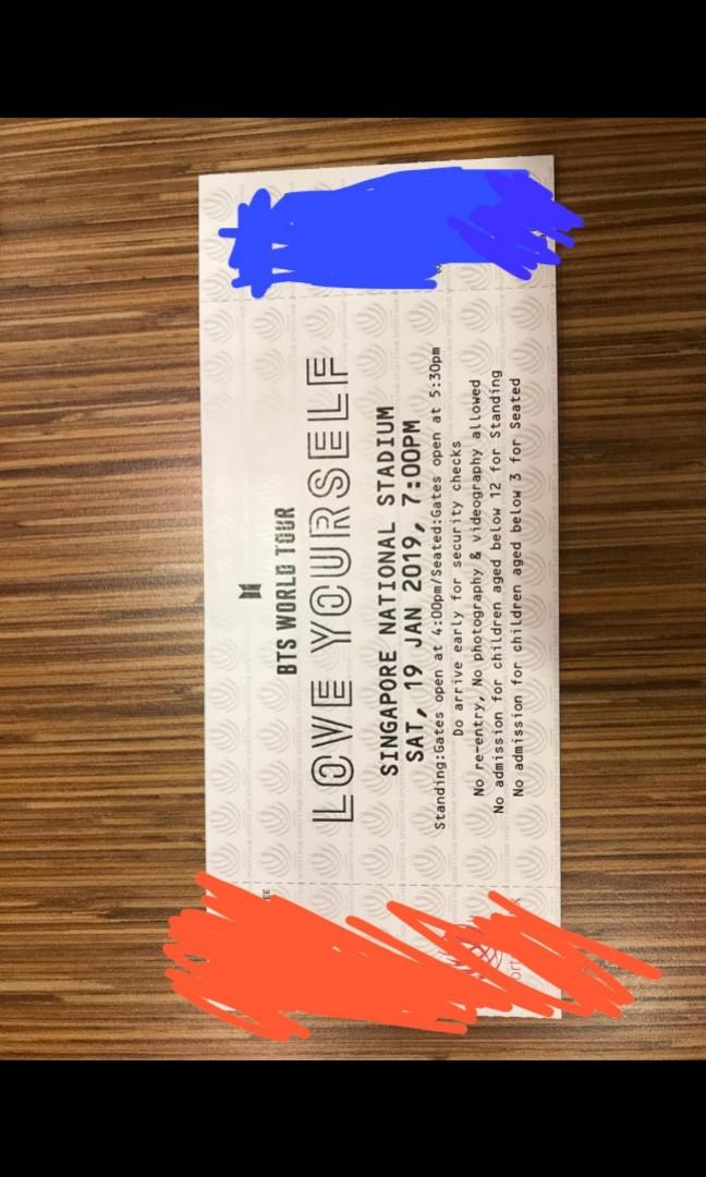 Wts Bts Concert Tickets Cat 2 Blue 1 2 Entertainment Events Concerts On Carousell